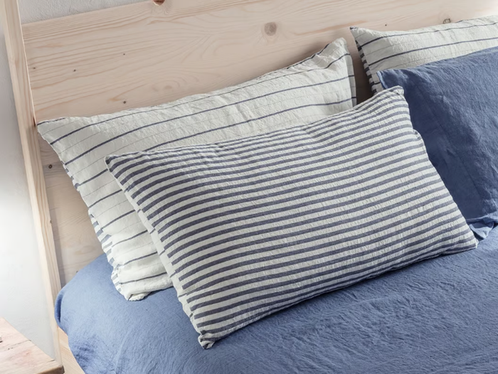 LINEE - Striped reversible pillow case _ LA FABBRICA DEL LINO